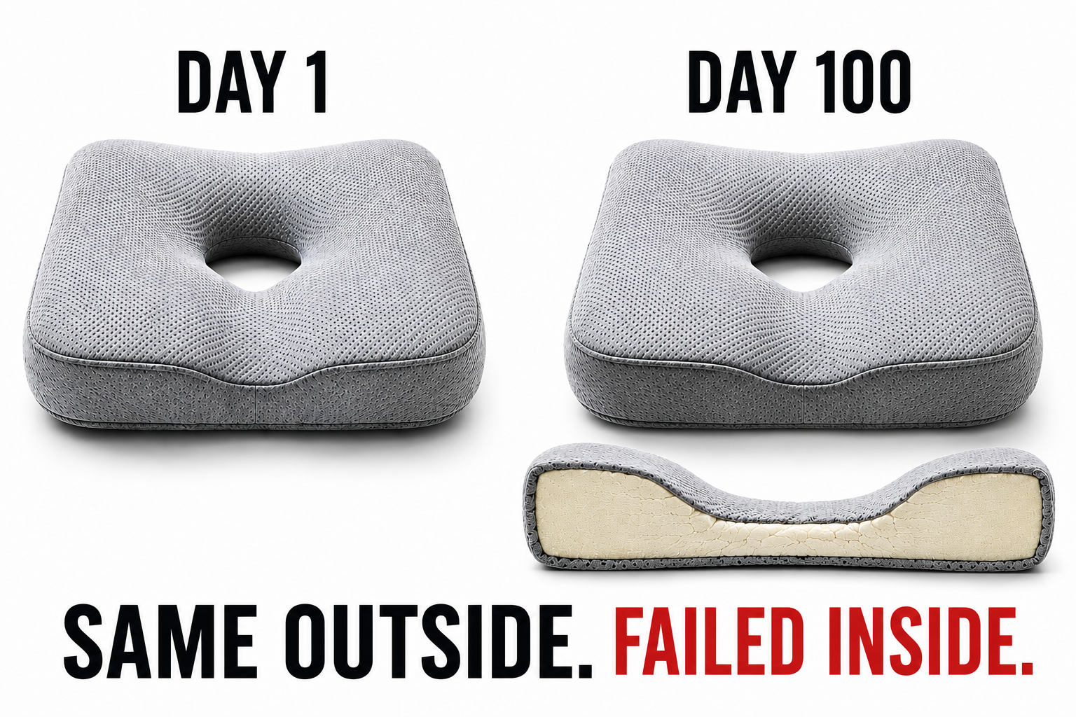 Day 1 versus Day 100 cross-section